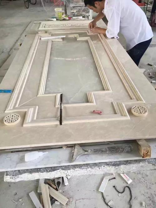 石材加工中